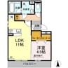 クライス 1LDKの間取り