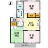 ベルシャルム 3DKの間取り