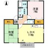 グレイスコート 2LDKの間取り
