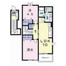 シャルマン寺崎 2LDKの間取り