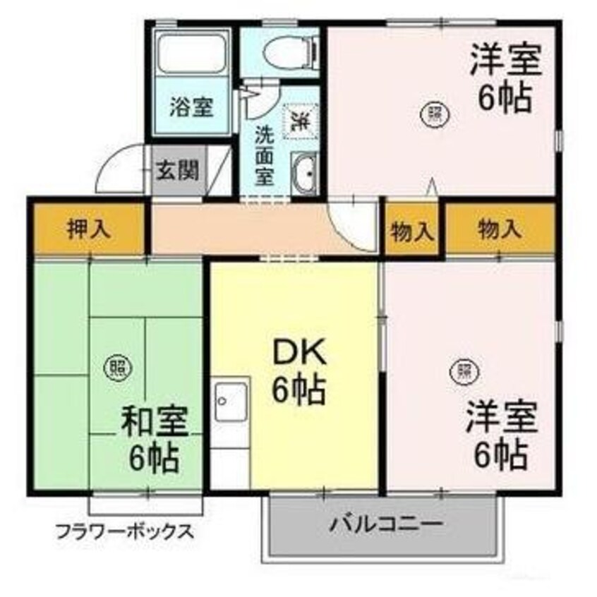 間取図 メルベーユ葛木C