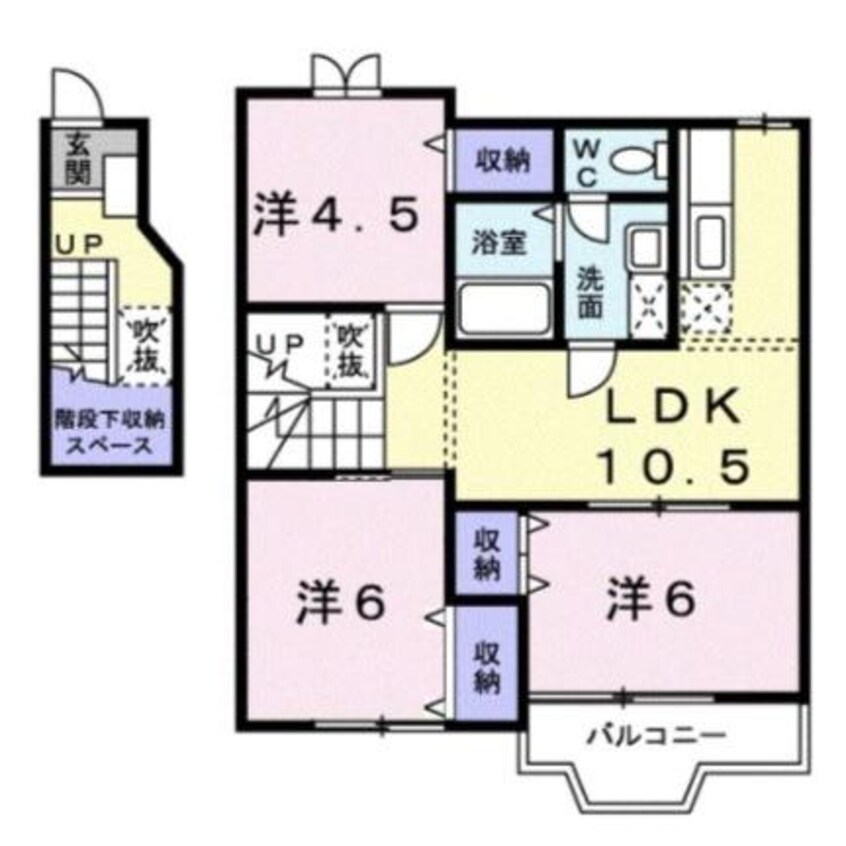 間取図 エスポワール　B棟