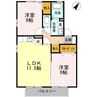 ボヌールC 2LDKの間取り