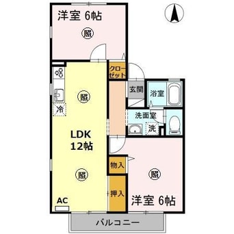 間取図 エクレール美濃屋　B棟