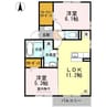 イオス　A棟 2LDKの間取り