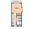 第５シャンポール 1Kの間取り