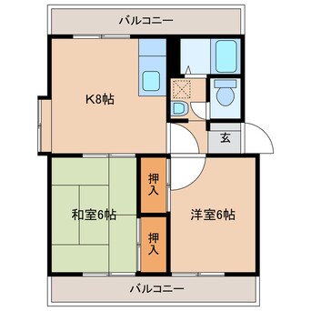 間取図 第３池亀コーポラス