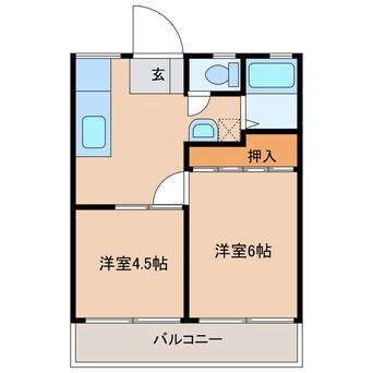 間取図 メゾン丸山A棟