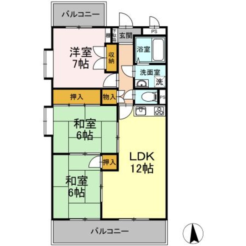 間取図 リーフル２１