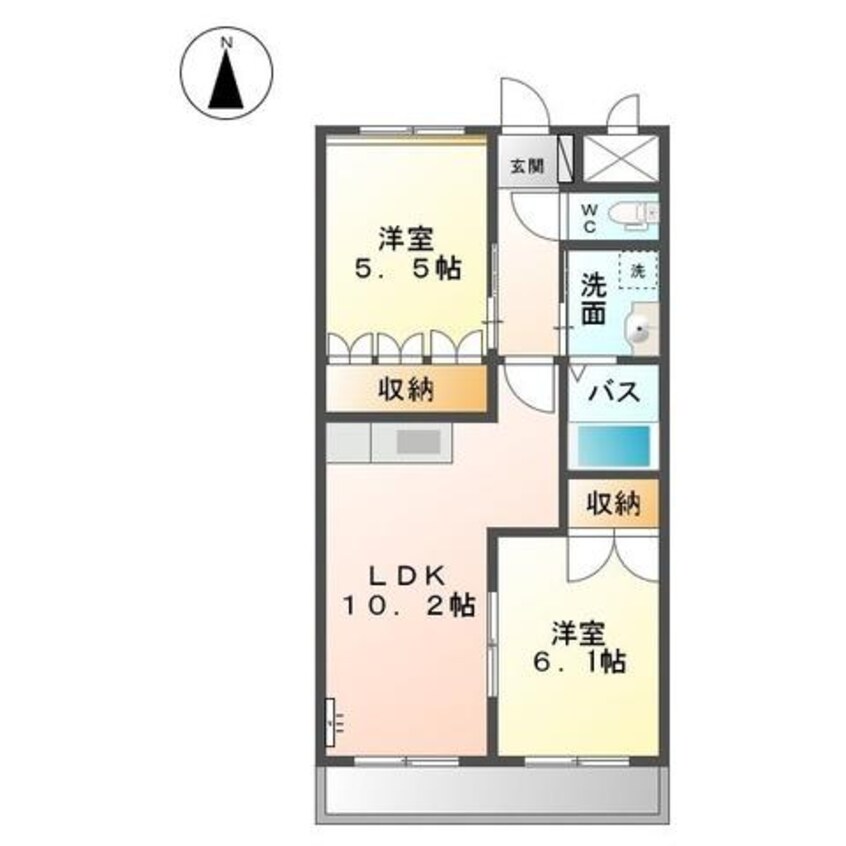 間取図 トワ　エ　シャロム