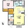 プレイス　樹の丘 1LDKの間取り