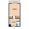 第２サンライズゆきやま 1Kの間取り