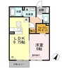 サンメゾン下郡Ⅱ 1LDKの間取り