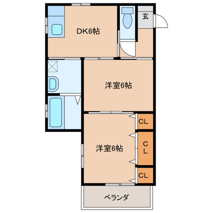 間取図 サングレイス小池原