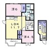 エクセレンテ高松 2LDKの間取り