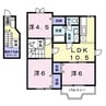 チェリーハイム 3LDKの間取り