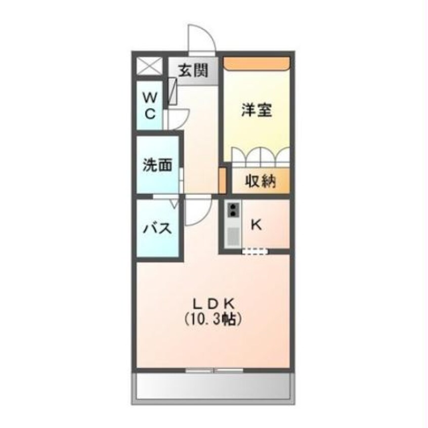 間取図 ブルーム千歳