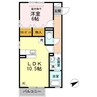 エスポア 1LDKの間取り