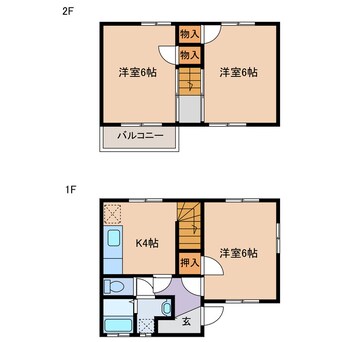 間取図 羽田貸家