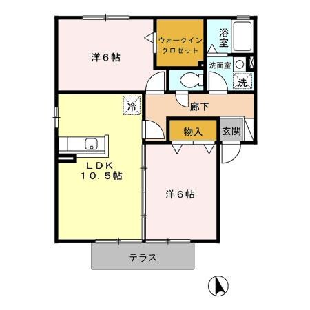 間取り図 サンマリン北B