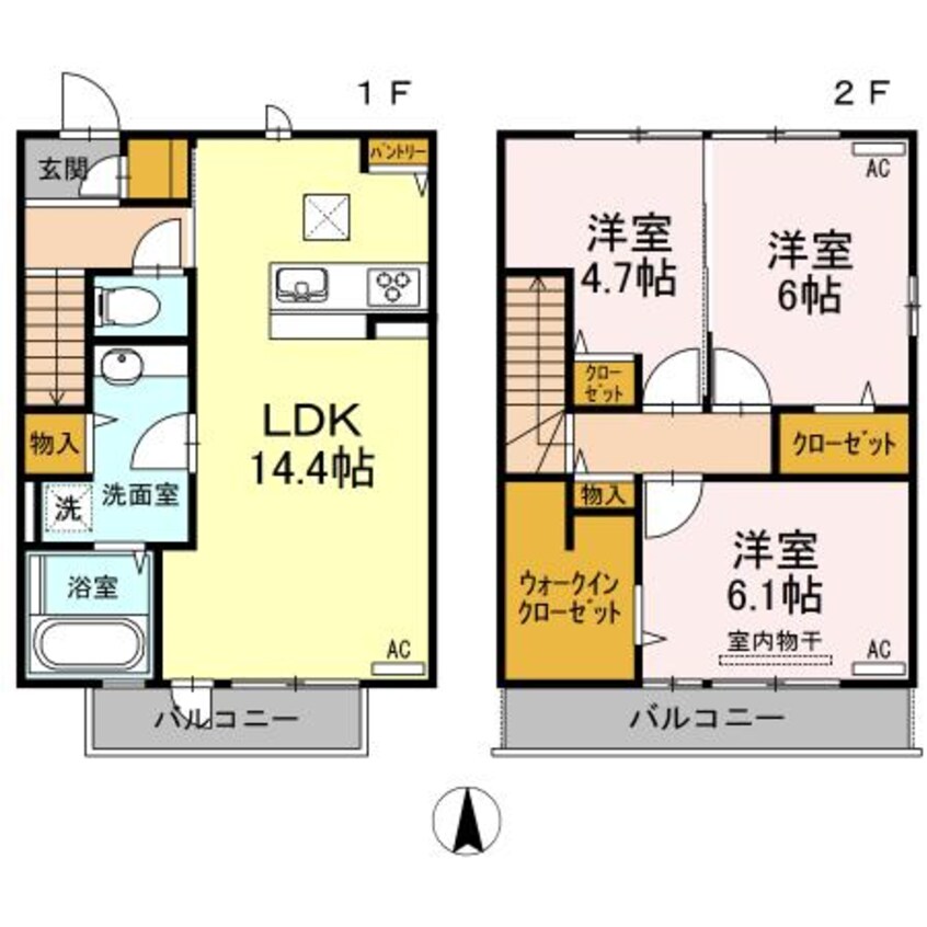 間取図 ドゥパレ生石