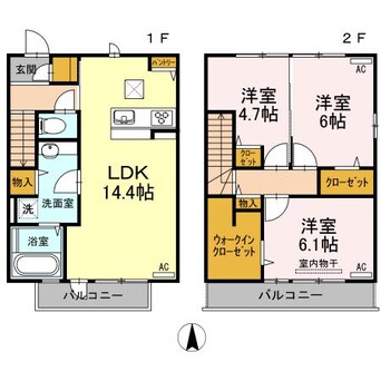 間取図 ドゥパレ生石