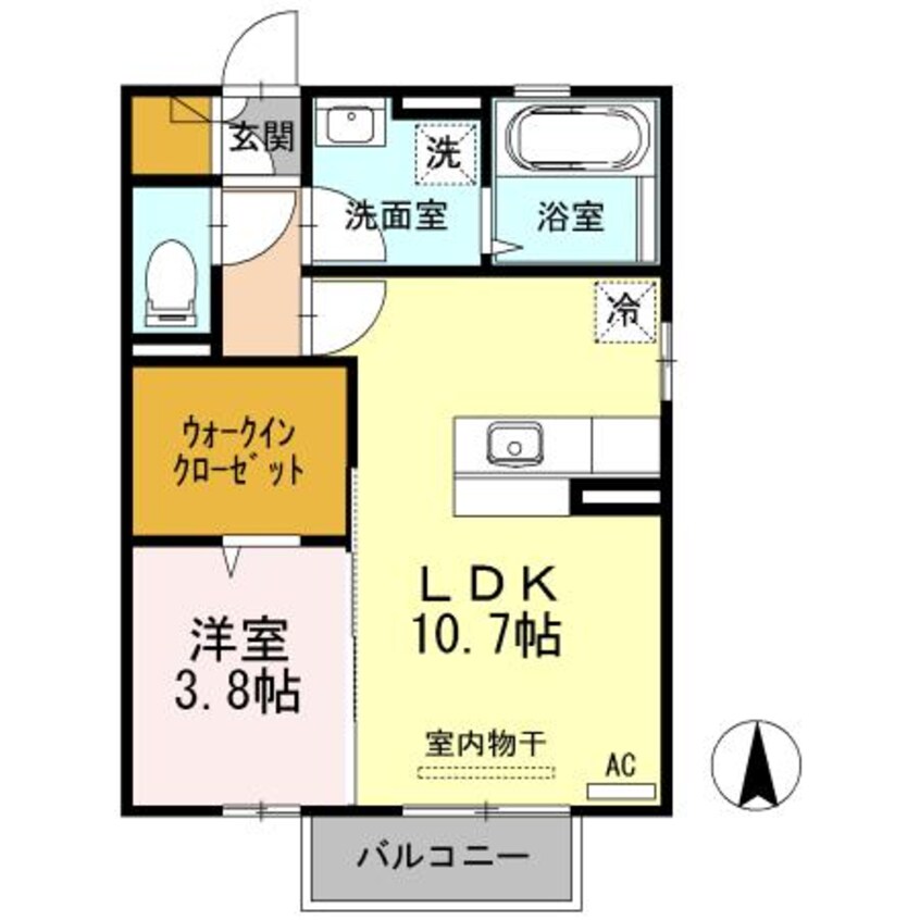 間取図 リエート中春日