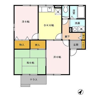 間取図 リブェールけやきⅢ