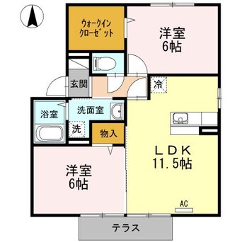 間取図 モンテ・シエルB棟