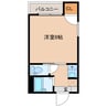 バウハウスタジマ 1Kの間取り