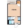 バウハウスタジマ 1Kの間取り