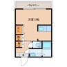 WINDOM高城南 1Rの間取り