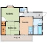 是永ハイツ 2DKの間取り