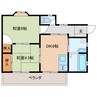 是永ハイツ 2DKの間取り