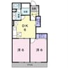 リモージュ 2DKの間取り