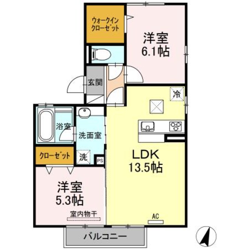 間取図 グレンディールⅢⅣ　Ⅲ