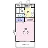 Cereson･hime 1Kの間取り