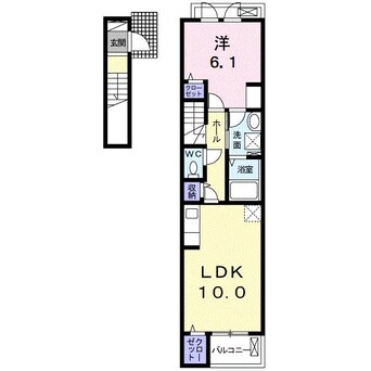 間取図 マイ　キャッスル　新栄