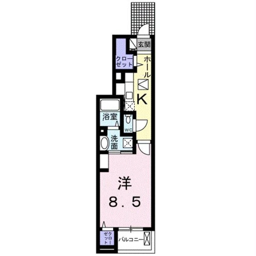 間取図 マイ　キャッスル　新栄