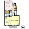 グリーンパーク古国府 1LDKの間取り