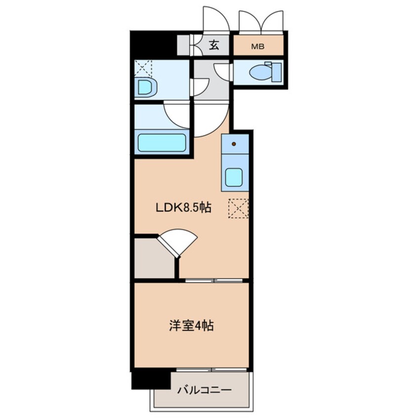 間取図 レスコ中島