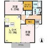 CASA明治北　A 2LDKの間取り