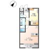 コスモタウン山の手 1LDKの間取り