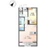 コスモタウン山の手 1LDKの間取り