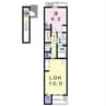 グラービアM V 1LDKの間取り