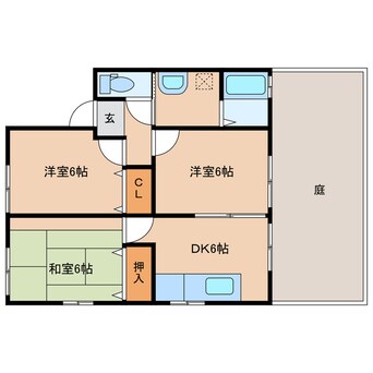 間取図 エレガンスハイツみやびB