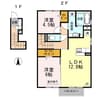 セジュール志村 2LDKの間取り