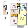 セジュール志村 2LDKの間取り