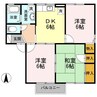 コンフォート山下B棟 3DKの間取り