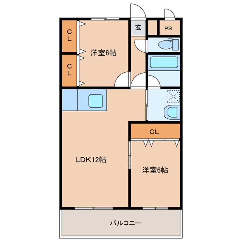 間取図 ディアコート7番館